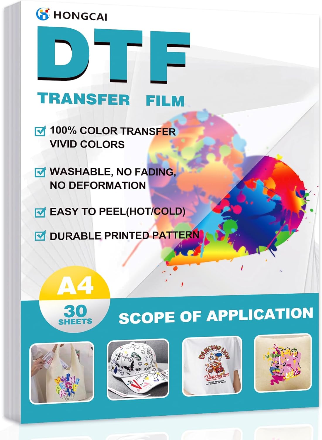 Dtf Hot Peel Film - DTF Transfer Film A4 30 Sheets