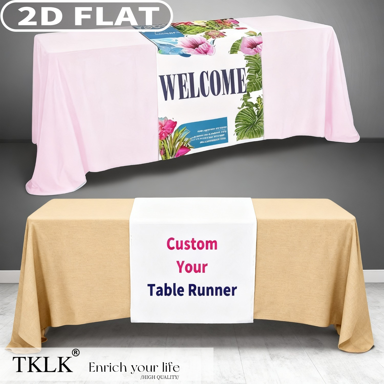 Commercial Printing News - 1pc Customizable Polyester Tablecloths with Commercial
