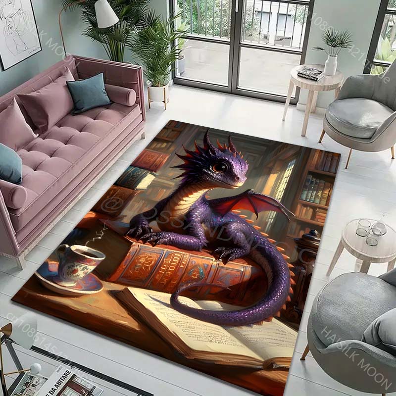 Commercial Printing Books - Magic Book Dragon Print Carpet for