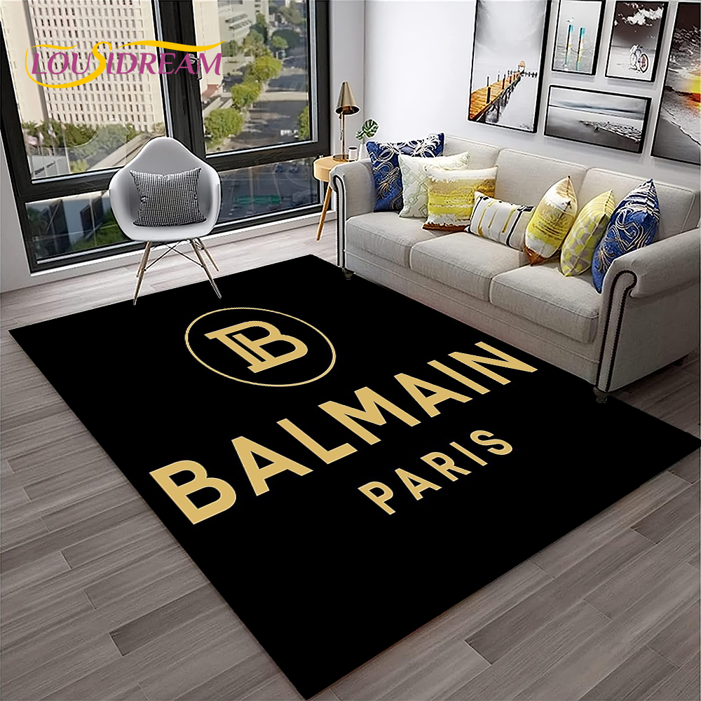 Commercial Printing Services - 3D Printing B-Balmain Logo Fashion Carpet
