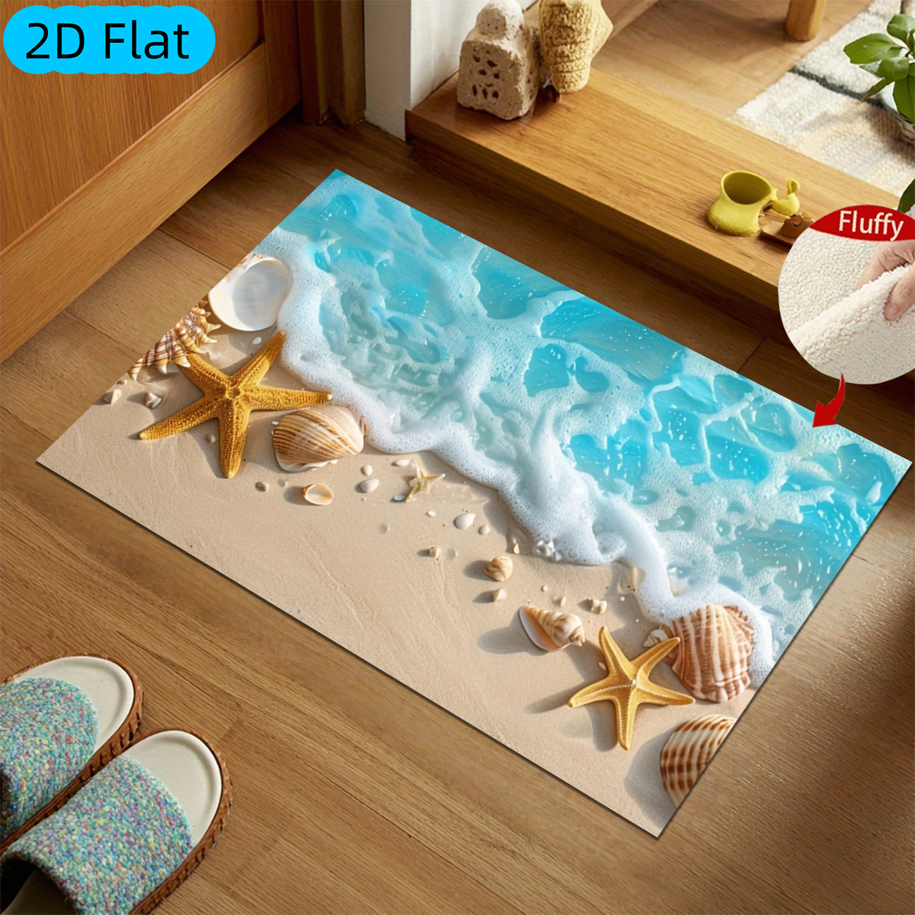 Commercial Printing And Design - Beach Wave Rug Velvet Flannel Printed