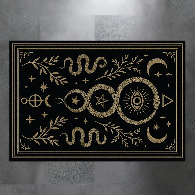 Mystical Snake and Floral Desi - Commercial Printing And Design incelemesi ve fiyatı