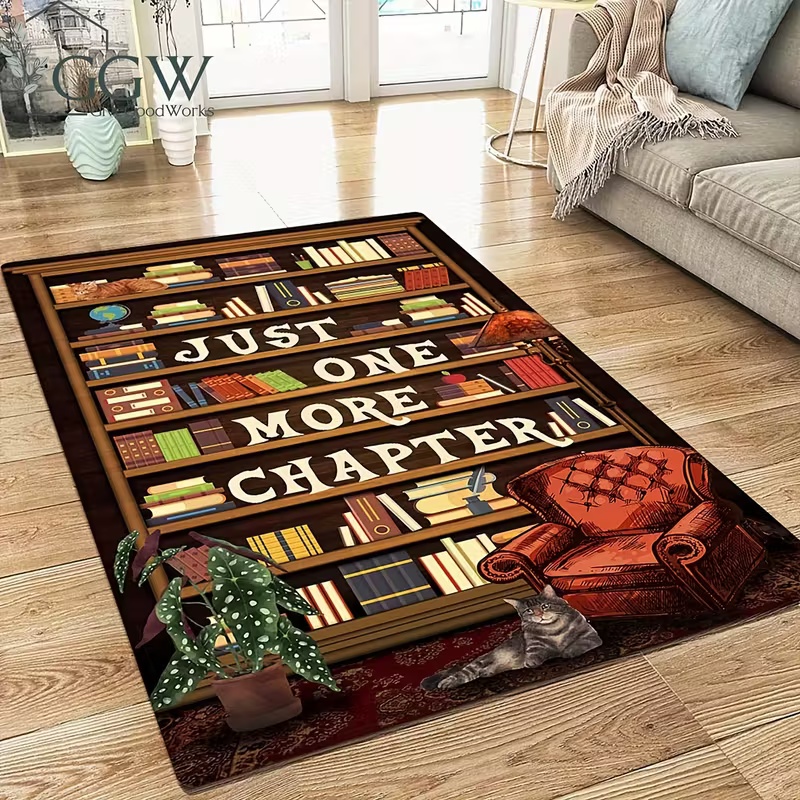 Bookshelf Area Rug for Teen St - Commercial Printing Books incelemesi ve fiyatı