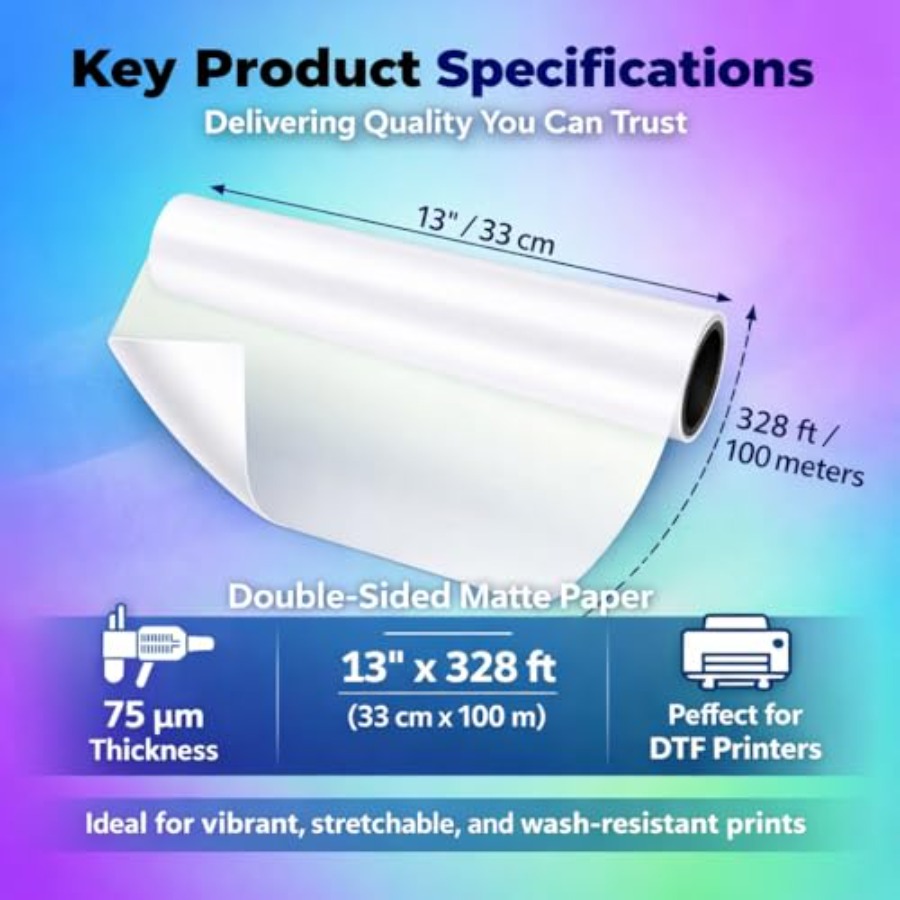 DTF Transfer Film 33cm 100m A3 - Dtf Hot Peel Film incelemesi ve fiyatı