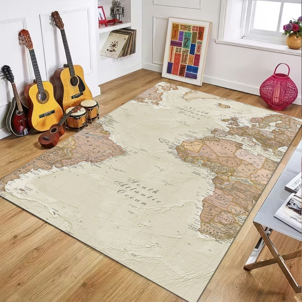 World Map Printed Carpet Child - Commercial Printing Services incelemesi ve fiyatı