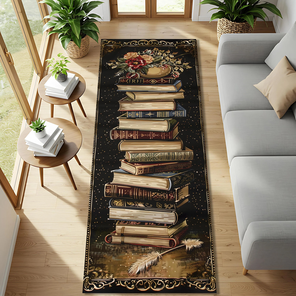 Vintage Book Library Runner Ru - Commercial Printing Books incelemesi ve fiyatı