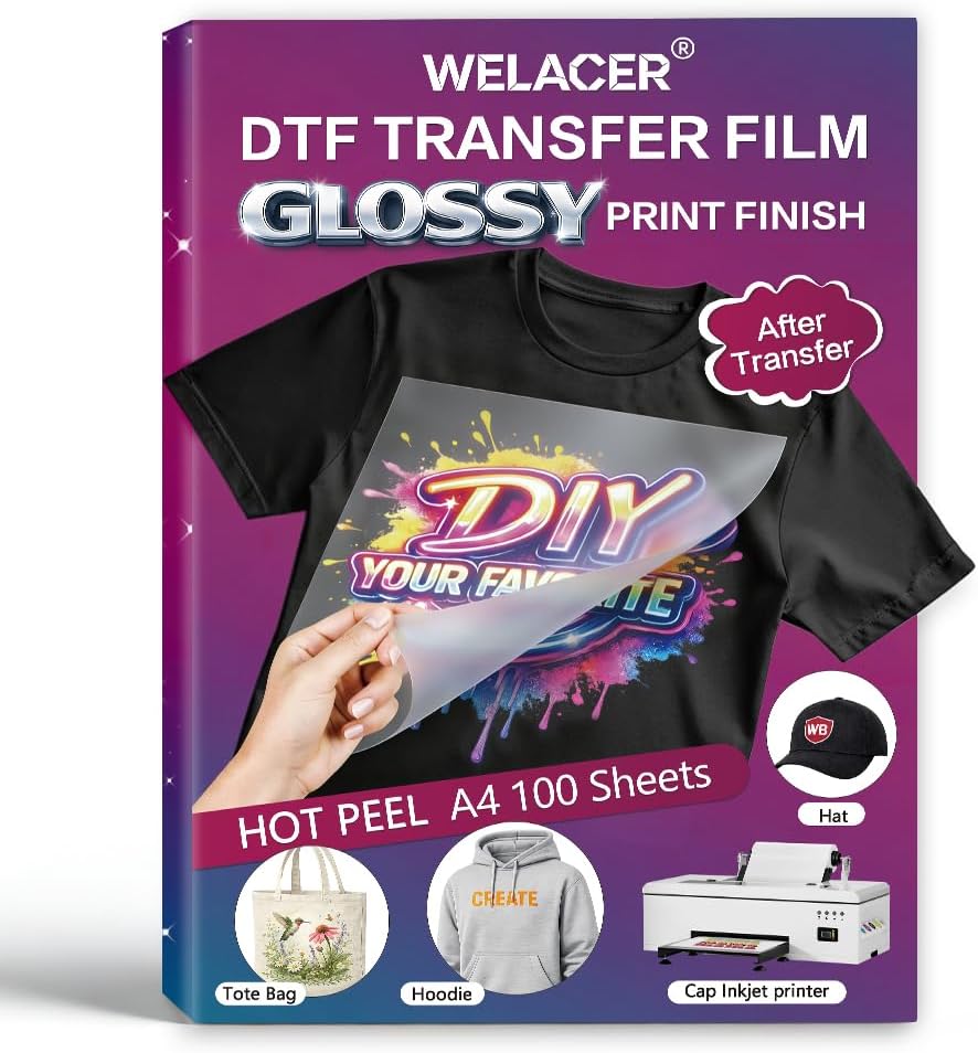 DTF Transfer Film A4 100 Sheet - Dtf Hot Peel Film incelemesi ve fiyatı