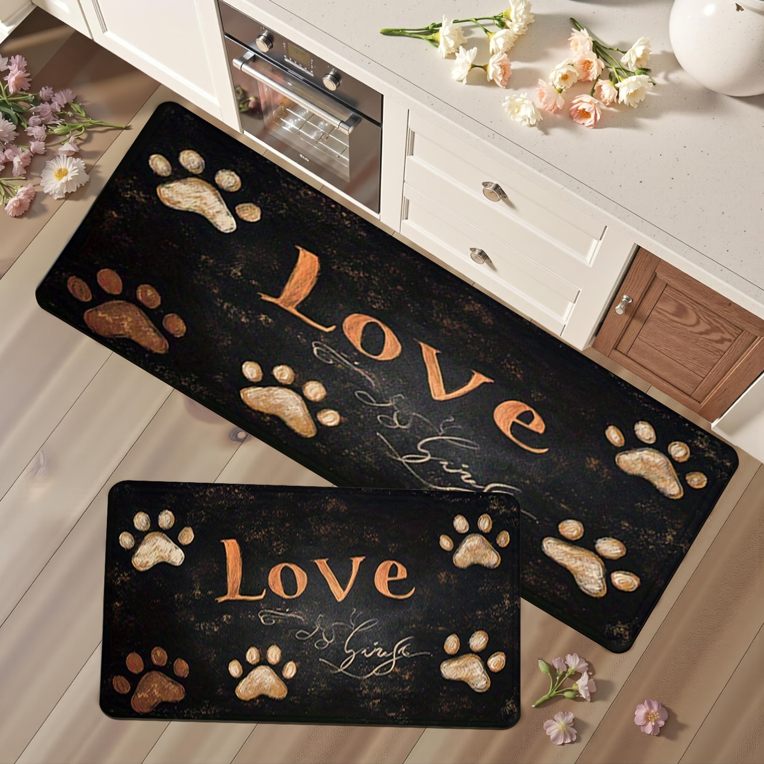 Cat Dog Paw Print Pattern Kitc - Commercial Printing And Design incelemesi ve fiyatı
