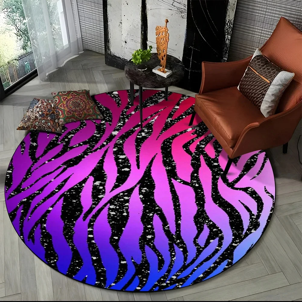 Pink Zebra Stripe Print Round  - Commercial Printing Services incelemesi ve fiyatı