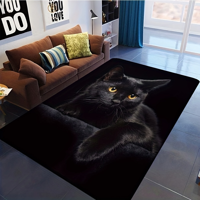Cat Print Carpet White Cat Bla - Commercial Printing And Design incelemesi ve fiyatı