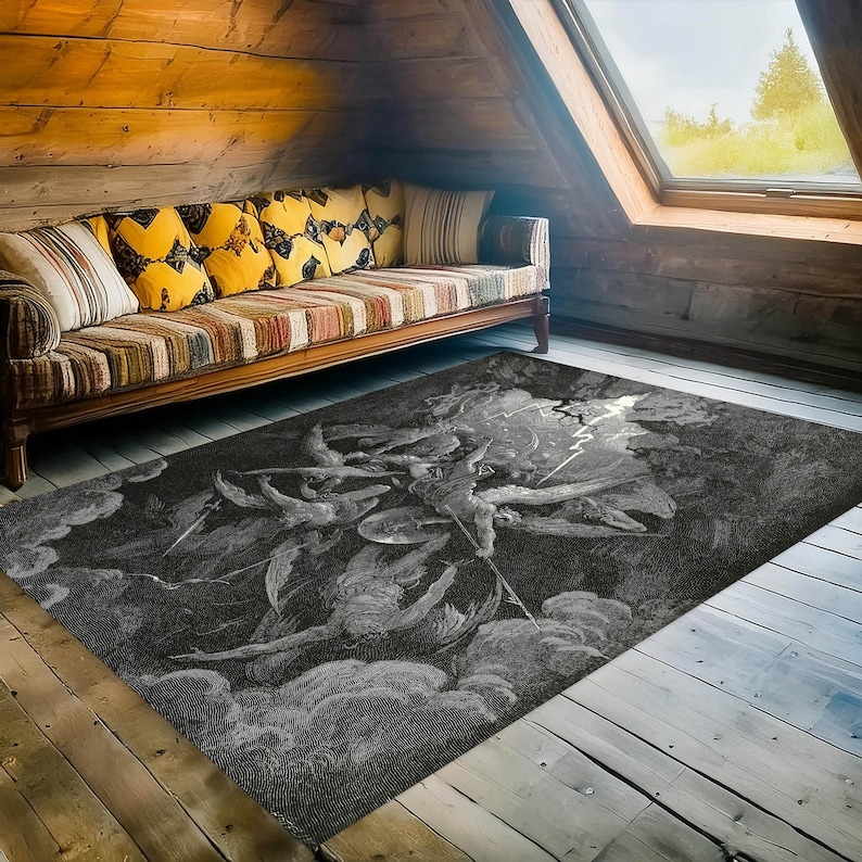 Gothic 'Mouth of Hell' Rug - D - Commercial Printing And Design incelemesi ve fiyatı