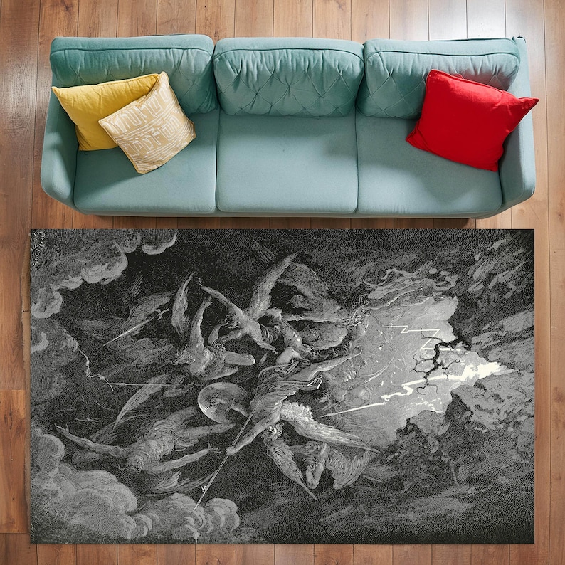 Gothic 'Mouth of Hell' Rug - D - Commercial Printing And Design incelemesi ve fiyatı