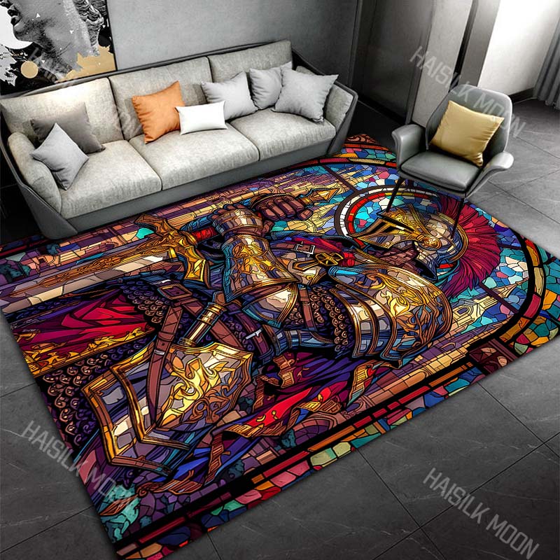 Stained glass knight with swor - Commercial Glass Printing incelemesi ve fiyatı