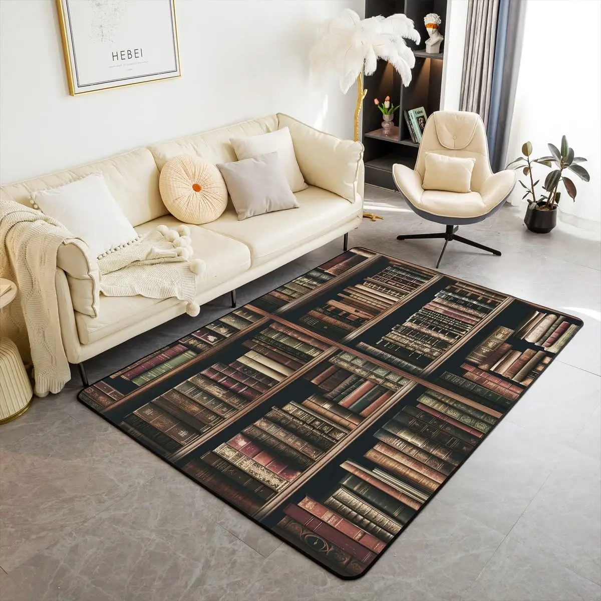 Bookshelf Area Rug for Teen St - Commercial Printing Books incelemesi ve fiyatı