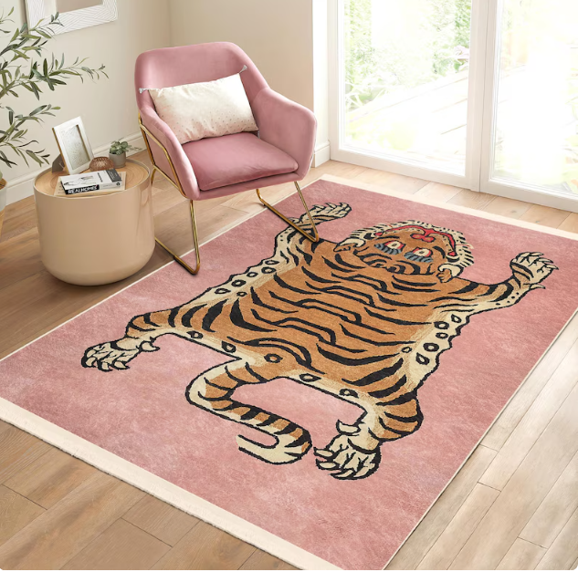 Tiger Area Rug Japanese Art Li - Commercial Printing And Design incelemesi ve fiyatı