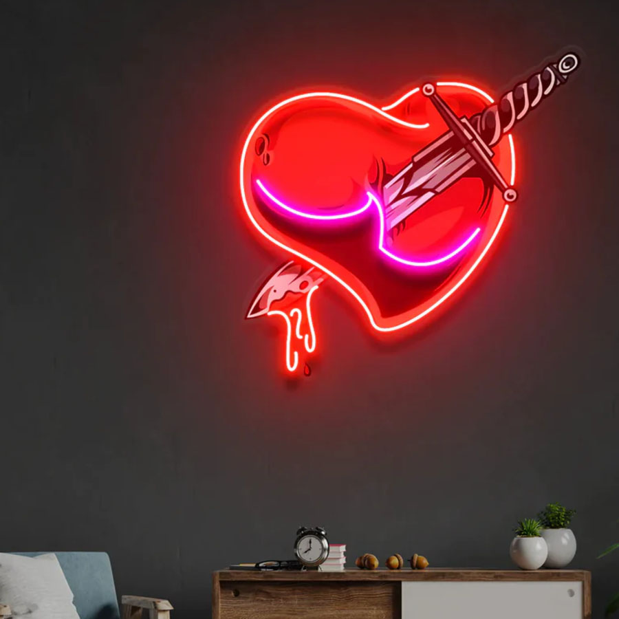 Love Hands Neon Artwork Neon L - Commercial Glass Printing incelemesi ve fiyatı