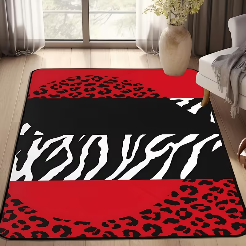 Pink Leopard Zebra Print Rug M - Commercial Printing Services incelemesi ve fiyatı
