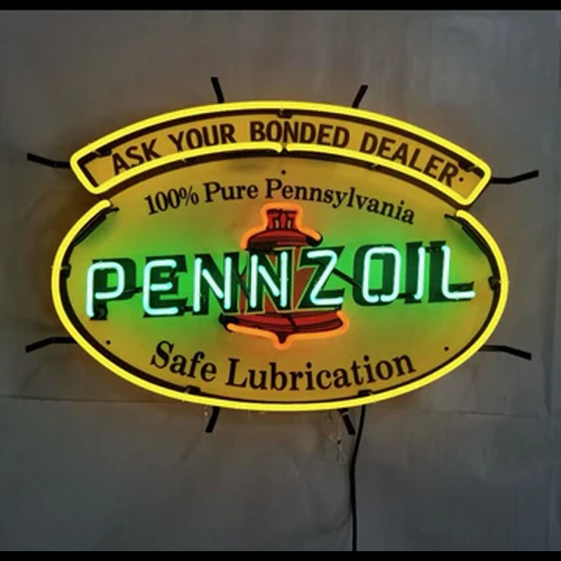 Neon Signs for pennzoi Gas Han - Commercial Glass Printing incelemesi ve fiyatı