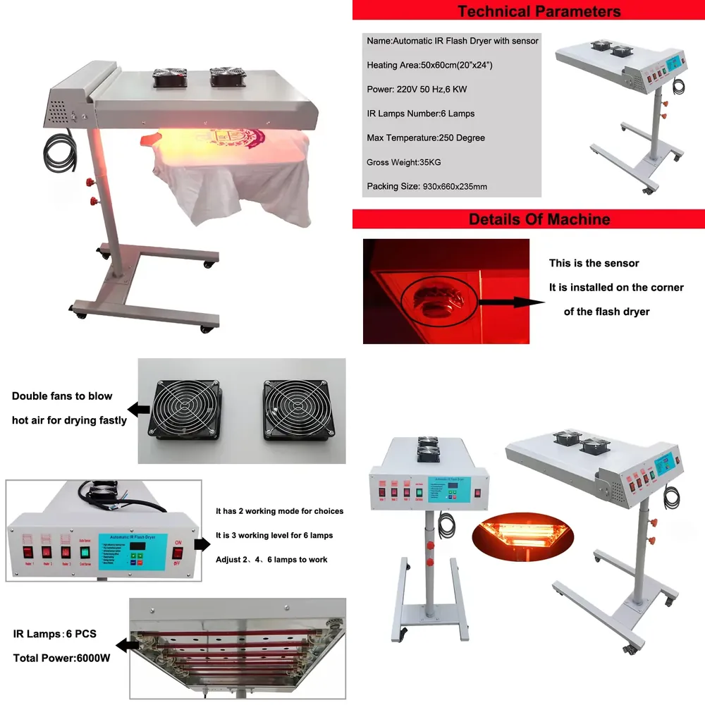 Temperature Control Flash Drye - Flash Dryer Screen Print incelemesi ve fiyatı