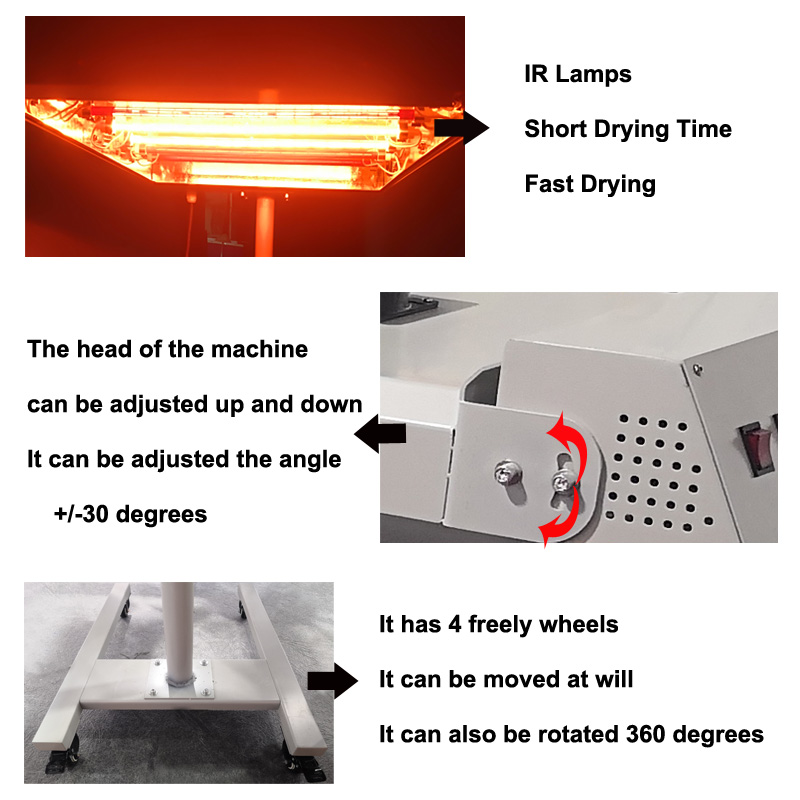 Economical Movable 6KW Infrare - Flash Dryer Screen Print incelemesi ve fiyatı