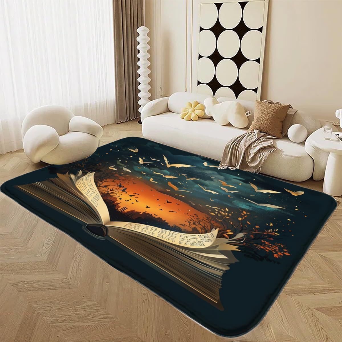Abstract Book Print Area Rug,  - Commercial Printing Books incelemesi ve fiyatı