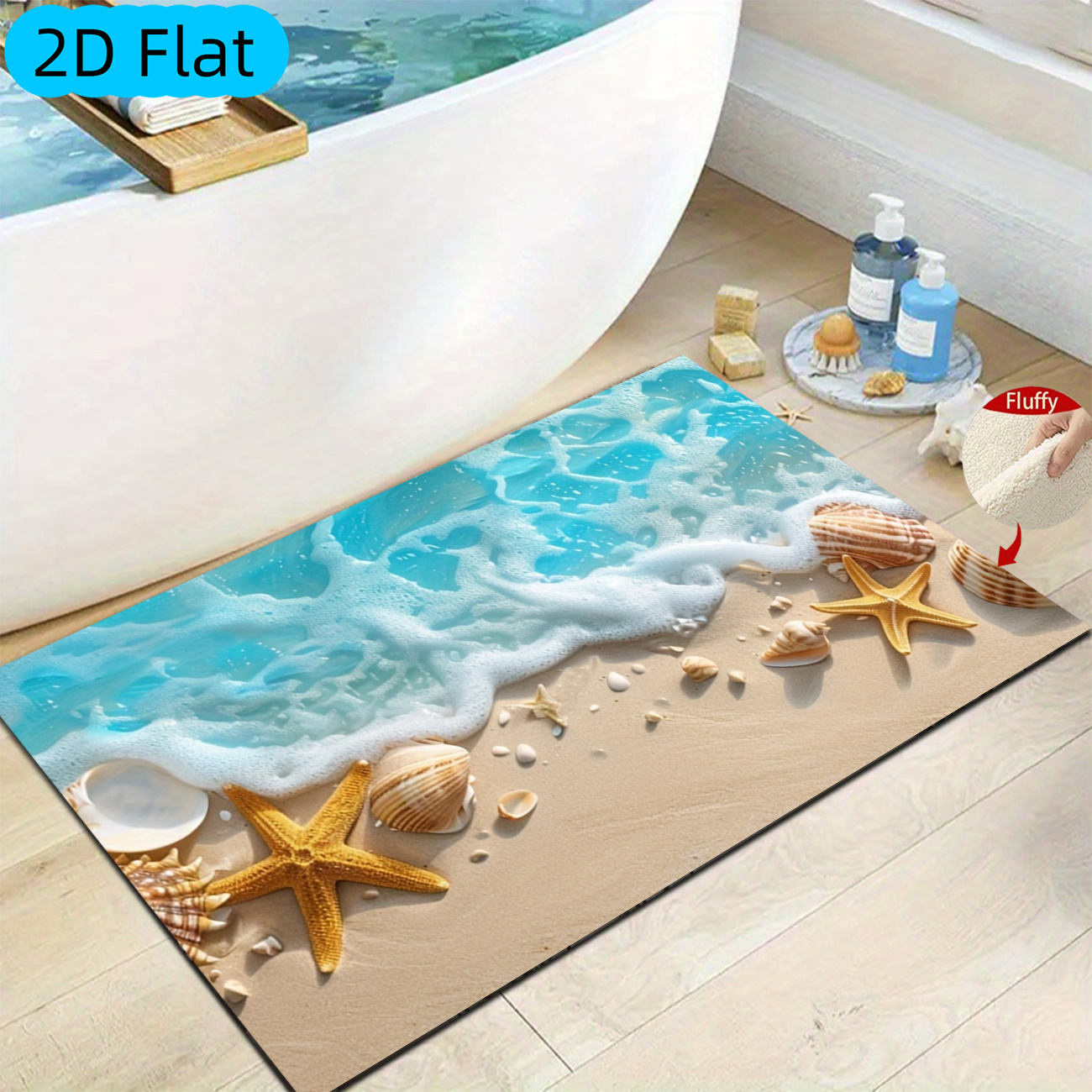 Beach Wave Rug Velvet Flannel  - Commercial Printing And Design incelemesi ve fiyatı