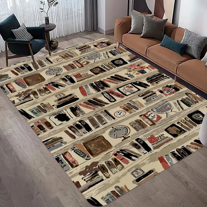 Vintage Book Print Area Rug, R - Commercial Printing Books incelemesi ve fiyatı